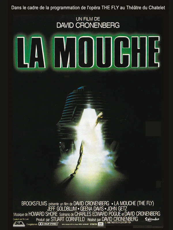 Origines et histoire du cinéma de genre 2ème partie (Années 70 et 80) 11 Affiche de La mouche (1986)