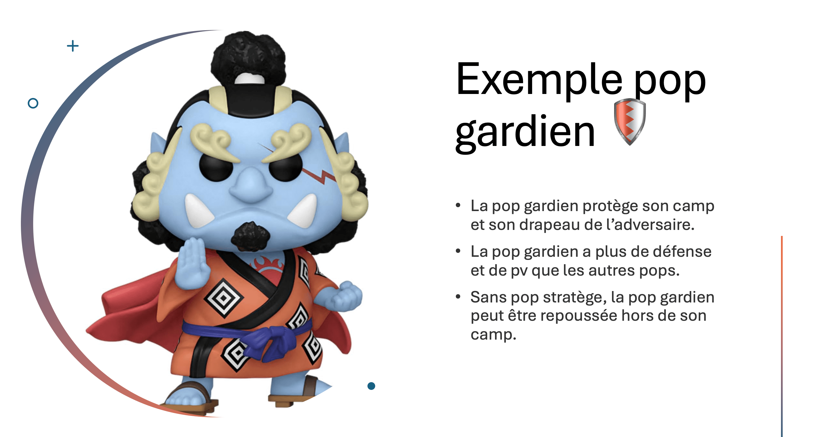 Pop wars ! Créer un jeu avec des figurines pops 3 Exemple de Pop Gardien