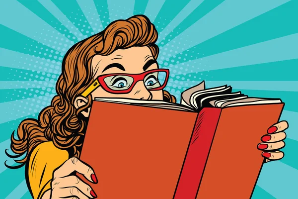 Depositphotos 119198574 Stock Illustration Young Lady Reading A Book