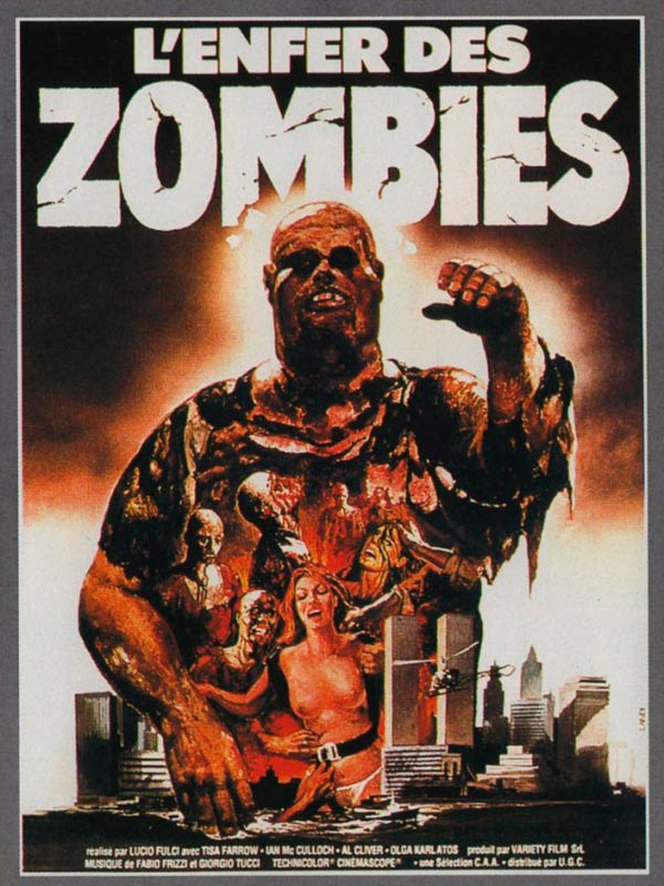 Origines et histoire du cinéma de genre 2ème partie (Années 70 et 80) 19 Affiche de L'enfer Des Zombies (1979)