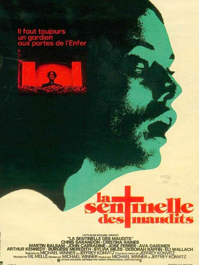 Origines et histoire du cinéma de genre 2ème partie (Années 70 et 80) 4 Affiche de La sentinelle des maudits- Michael Winner (1977)