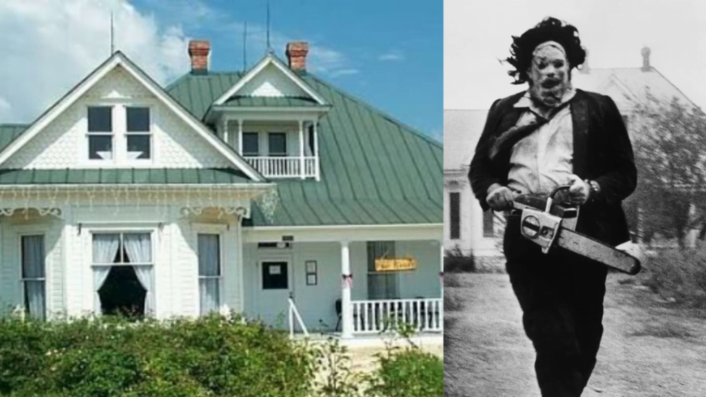 Origines et histoire du cinéma de genre 2ème partie (Années 70 et 80) 8 Images du film "Texas Chainsaw Massacre House"